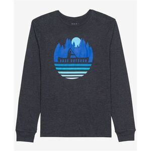 BASS OUTDOOR Womens River Graphic T-Shirt, Blue, NWT